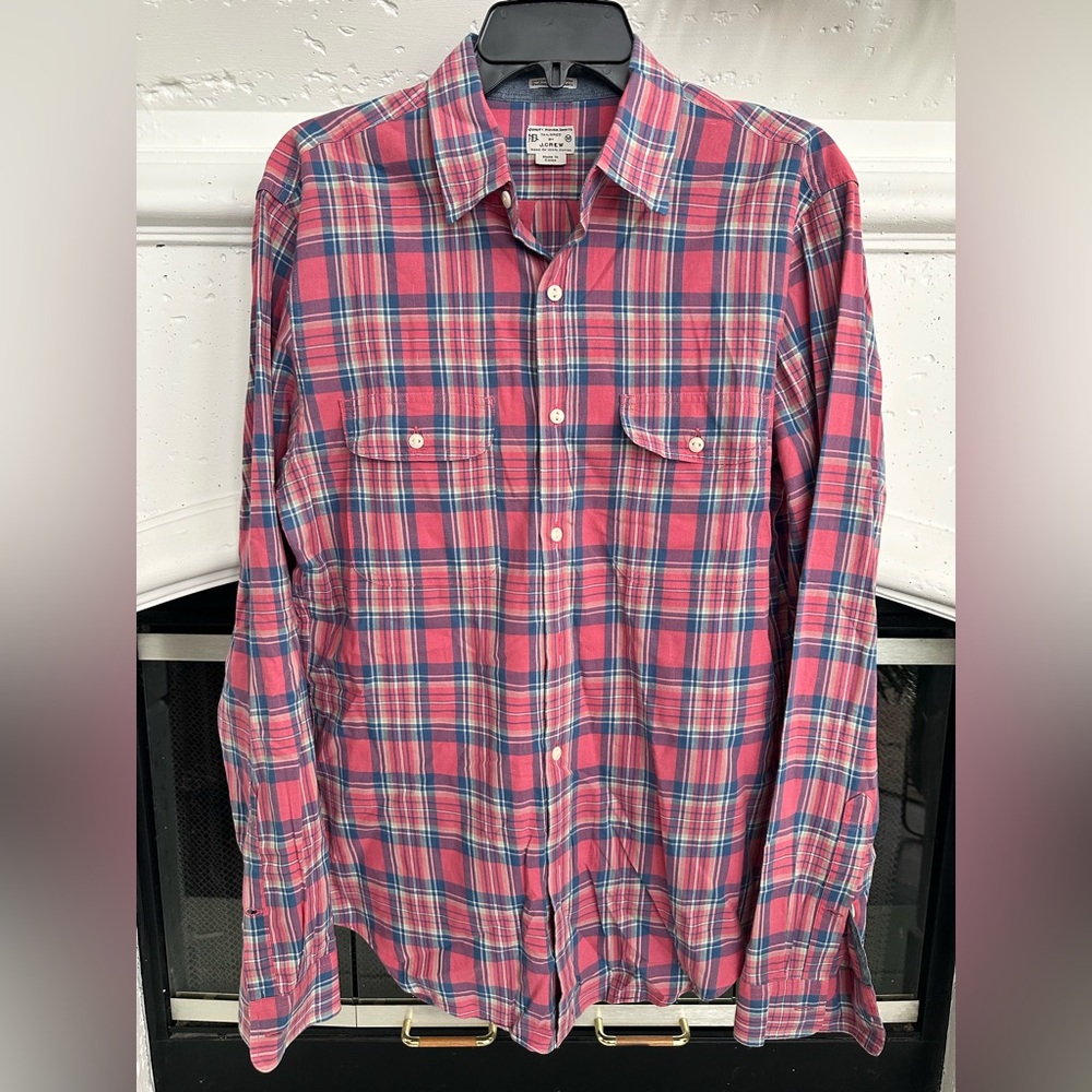 J. Crew Men’s Long Sleeve Flannel Button Up